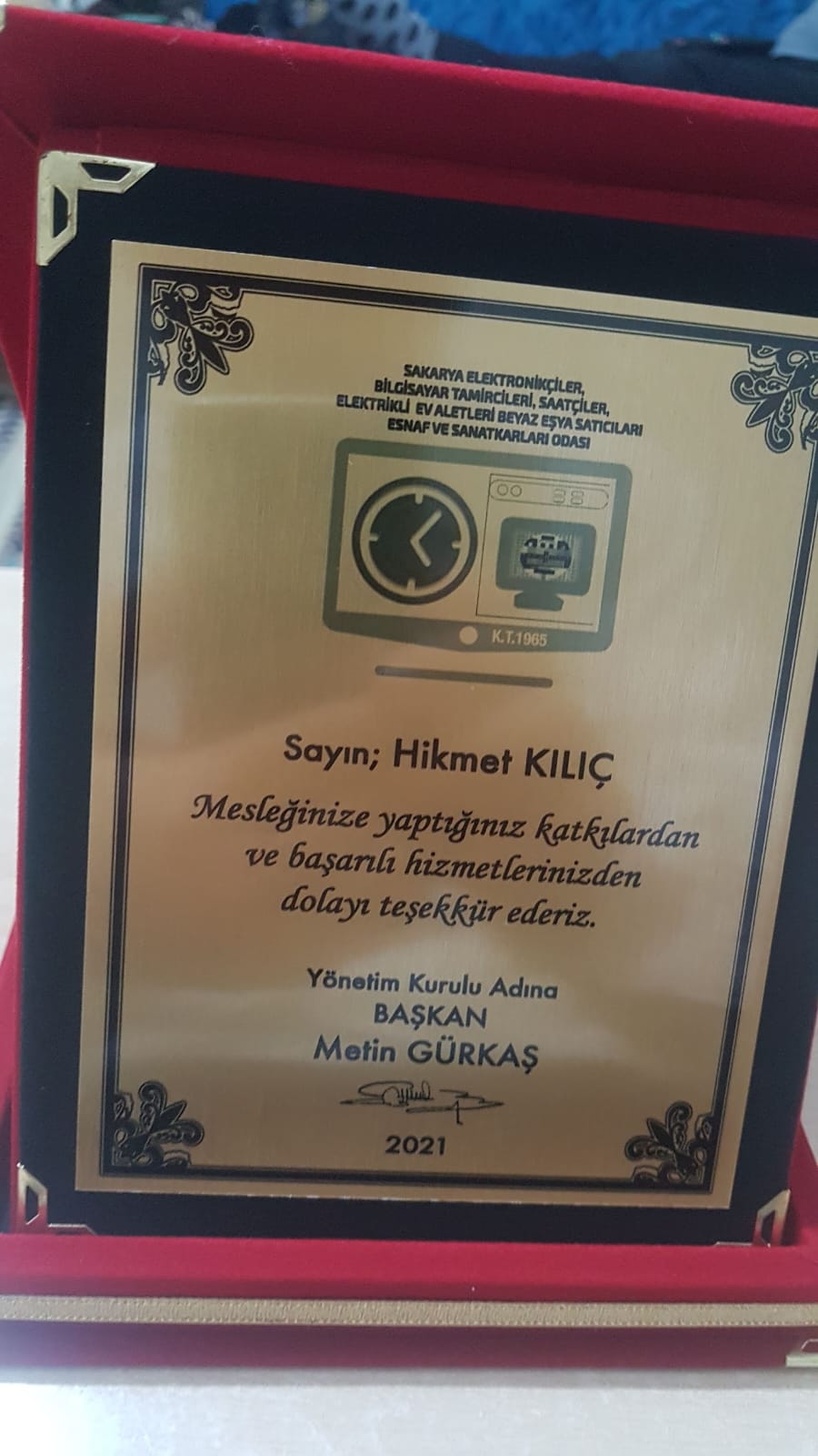 plaket töreninden görüntüler