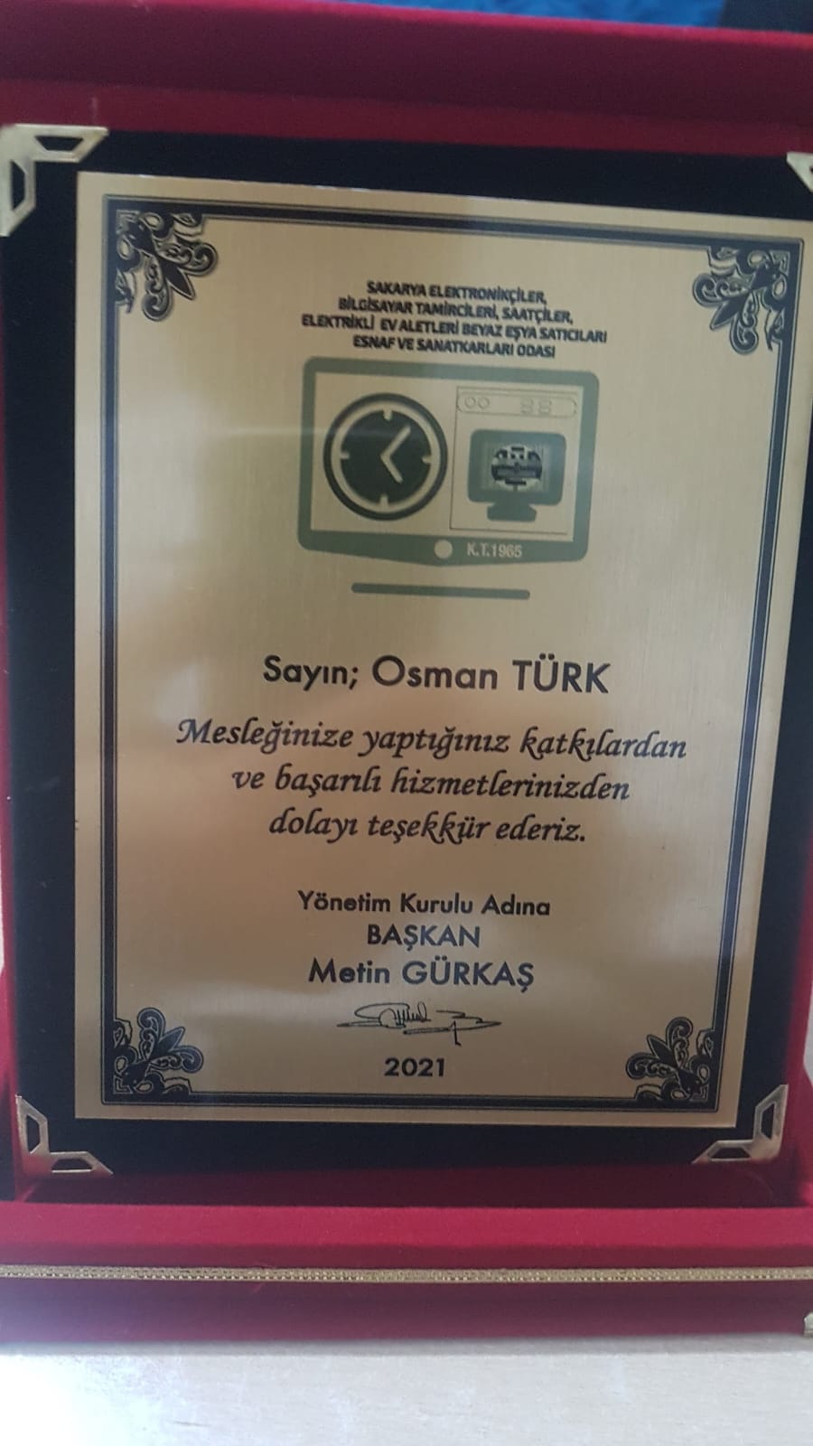 plaket töreninden görüntüler