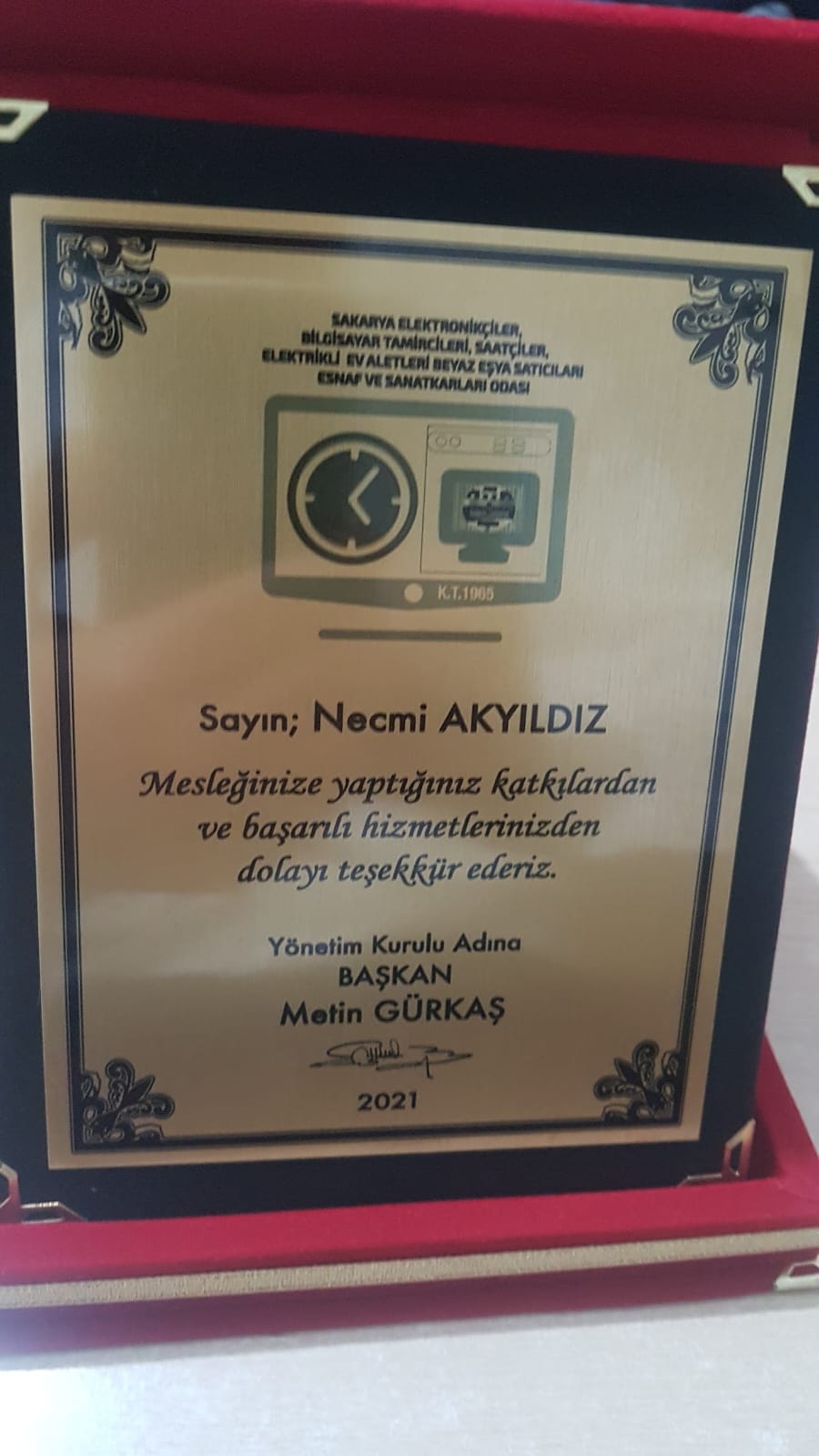 plaket töreninden görüntüler