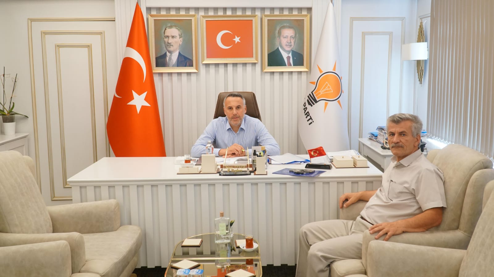 Metin Gürkaş'tan Ak Parti İl Başkanı Tever'e ziyaret